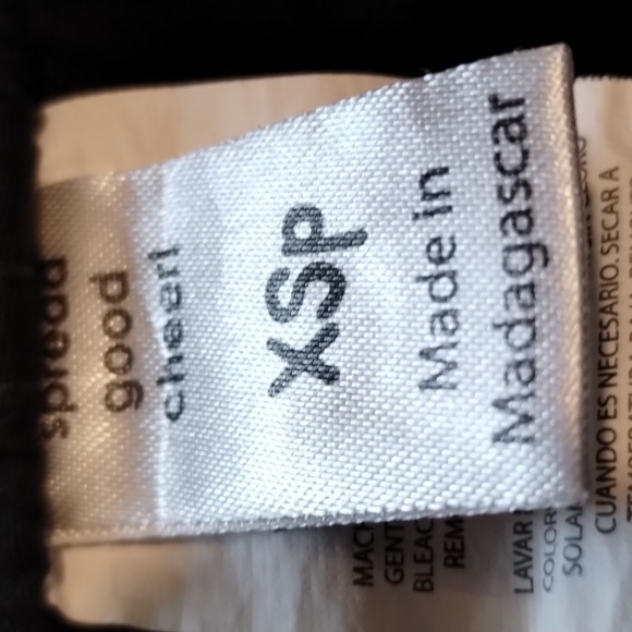 Scrubs Pants by Spread Good Cheer! Size XSP 52% cotton 45% poly Color: Black - Picture 3 of 15